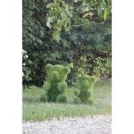 Image de Garden plush ours assis de face 50cm